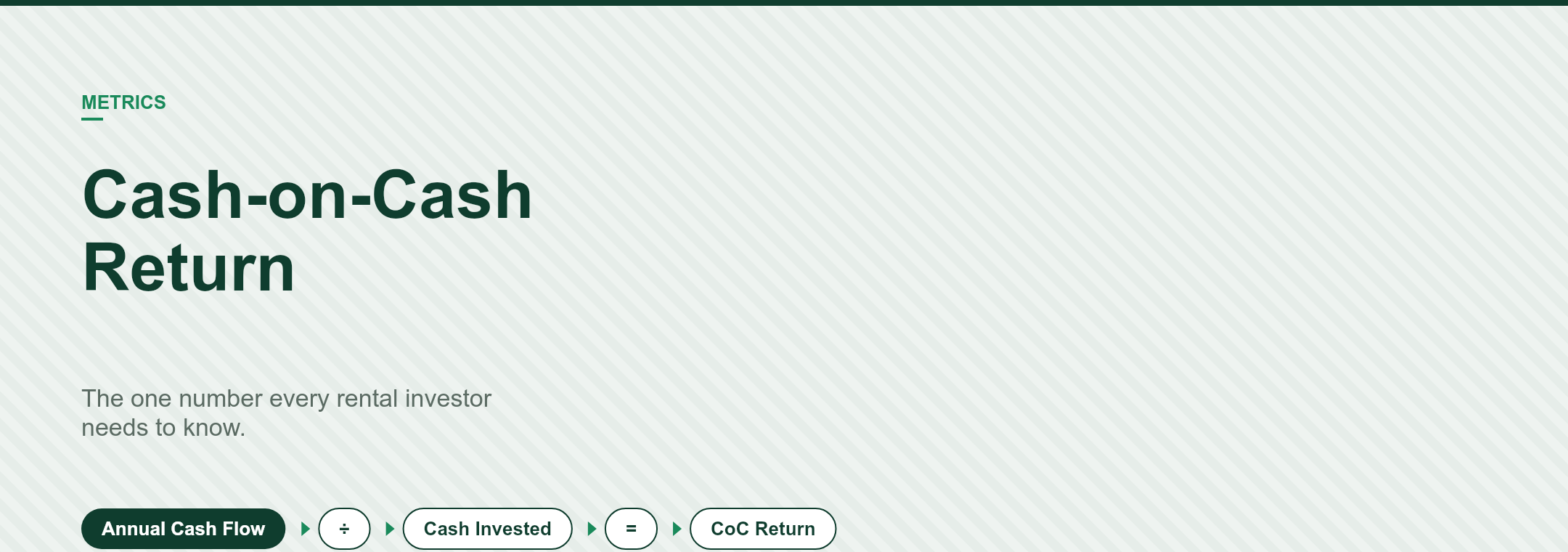 Cash-on-Cash Return: The One Number Every Rental Property Investor Needs to Know