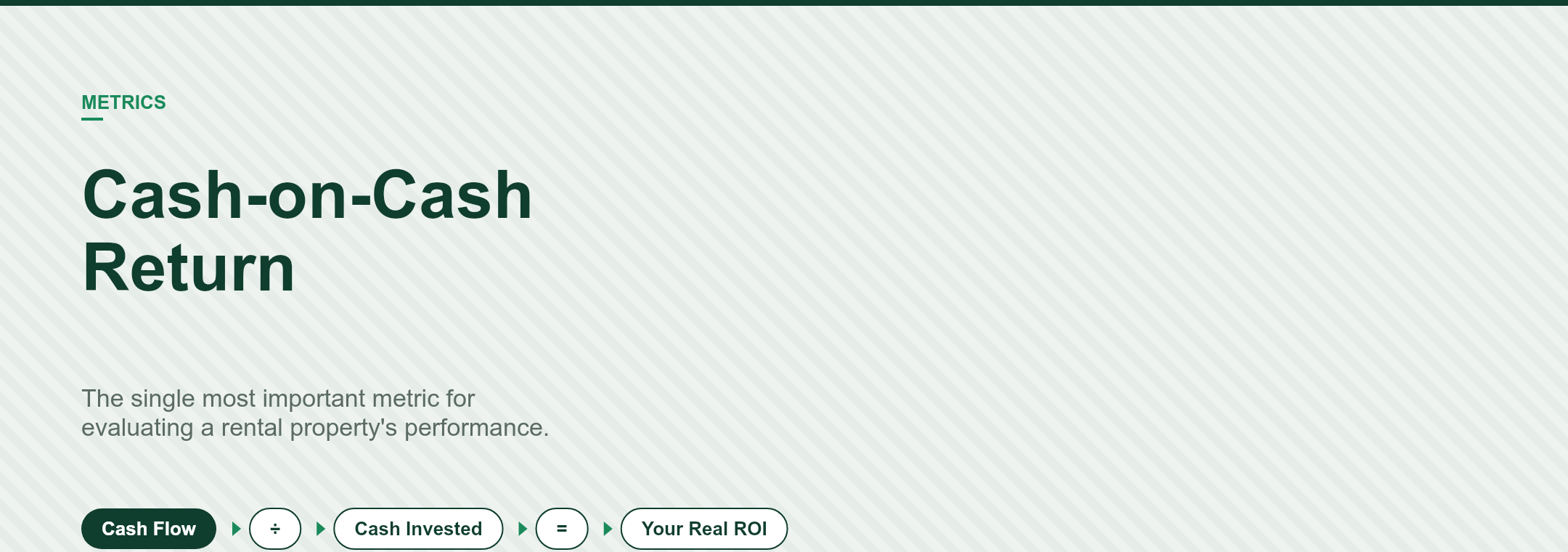 Cash-on-Cash Return: The One Number Every Rental Investor Must Know